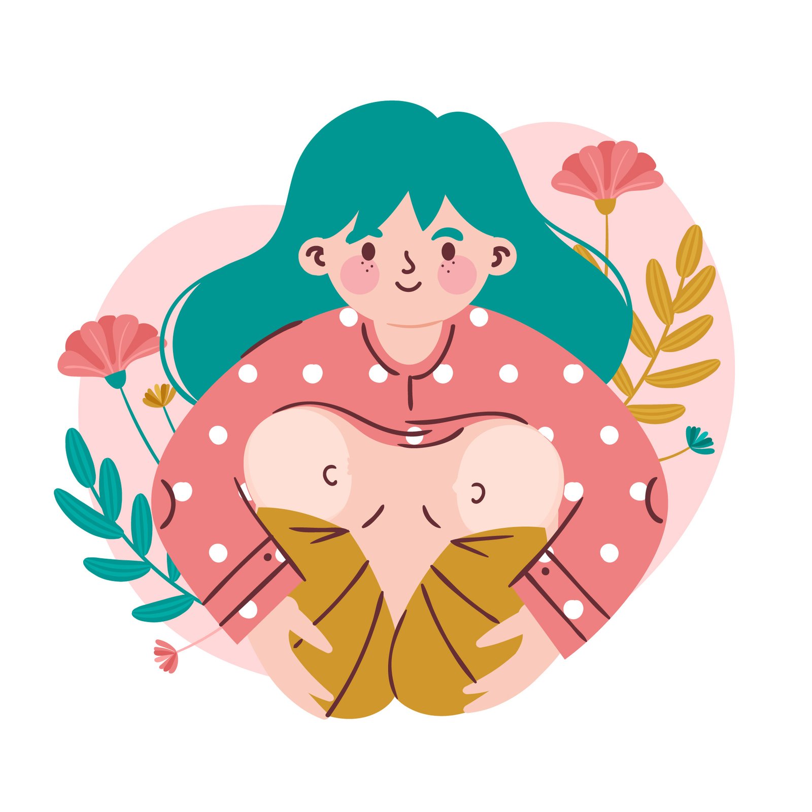 menina ilustração amor próprio freepik